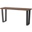 Versailles Water Veined Black and Seared Wood Console Table