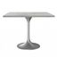 Verve 36 Inch Square Dining Table In White