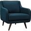 Verve Azure Upholstered Fabric Arm Chair