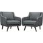Verve Gray Arm Chairs Set of 2