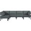 Vinceland Grey and Grey Outdoor Sectional Outdoor Conversation Set 0qb24417156