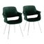 Vintage Flair Chair Set of 2 In Chrome
