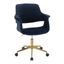 Vintage Flair Office Chair In Blue