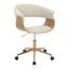 Vintage Mod Office Chair In Gold