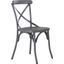 Vintage Series X Back Side Chair Set of 2 In Grey