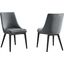Viscount Accent Performance Velvet Dining Chair - Set of 2 In Gray