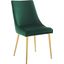 Viscount Green Modern Accent Performance Velvet Dining Chair