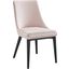 Viscount Performance Velvet Dining Chair In Pink