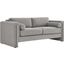Visible Boucle Fabric Sofa In Light Gray