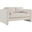 Visible Fabric Loveseat In Ivory