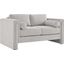 Visible Fabric Loveseat In Light Gray