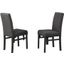 Vitaliya 19.5 Inch Wood Dining Side Chair Set of 2 In Black