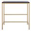 Viv Glossy Wooden Desk in Black and Gold