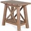Vivian Chair Side Table In Light Brown