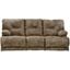 Voyager Brandy Power Reclining Sofa With 3 Recliners
