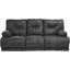 Voyager Slate Reclining Sofa With 3 Recliners
