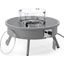Walbrooke Outdoor Patio Round Fire Pit Side Table In Grey