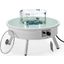 Walbrooke Outdoor Patio Round Fire Pit Side Table In White