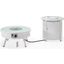 Walbrooke Patio Round Fire Pit and Tank Holder In White