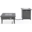Walbrooke Patio Square Fire Pit and Tank Holder In Grey