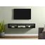 Wall Mounted 60 Inch TV Console Entertainment Center In Black