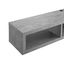 Wall Mounted 60 Inch TV Console Entertainment Center In Stone Gray