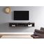 Wall Mounted 60 Inch TV Console Entertainment Center In Walnut