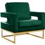 Wanstown Green Velvet Chair