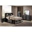 Global Furniture Linda Storage Bedroom Set in Black