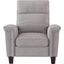 Weiser Light Gray Push Back Reclining Chair
