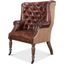 Welsh Brown Leather And Jute Chair