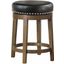 Westby Black Round Swivel Counter Height Stool Set Of 2
