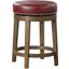 Westby Red Round Swivel Counter Height Stool Set Of 2