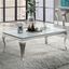 Wetzikon Coffee Table In White and Silver