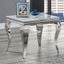 Wetzikon End Table In White and Silver