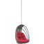 Whisk Red Outdoor Patio Swing Chair Without Stand EEI-2656-RED-SET