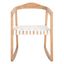 Willa Rocking Dining Chair in White and Natural