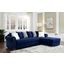 Wilmington Sectional In Blue
