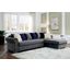 Wilmington Sectional In Gray