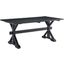 Windchime 71 Inch Wood Dining Table In Black