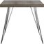 Wolcott Dark Brown and Black Square Accent Table