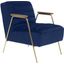 Woodford Navy Velvet Accent Chair