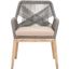 Woven Gray Loom Arm Chair Set Of 2 6809KD.PLA-FLGRY-NG