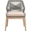 Woven Gray Loom Dining Chair Set Of 2 6808KD.PLA-FLGRY-NG