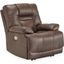Wurstrow Power Recliner With Adjustable Headrest In Umber