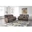 Wurstrow Power Reclining Living Room Set With Adjustable Headrest In Umber