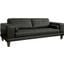Wynne Black Leather Sofa