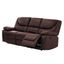Xaviar Upholstered Sofa with Dual Recliner In Brown
