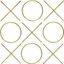 XOXO Gold Stainless Steel Wall Decor