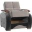 Yafah Upholstered Convertible Armchair with Storage In Gray